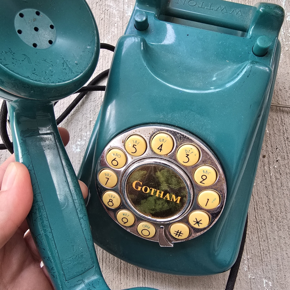 Vintage Gotham Rotary Phone in Teal - Picture 2 of 3